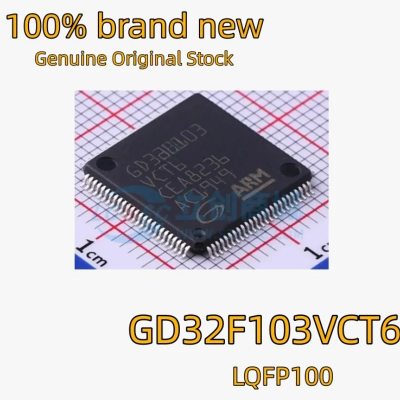 

(10/50 pieces) GD32F103VCT6 LQFP100 ARM Cortex-M3 32-bit General-Purpose MCU 100% Genuine Brand New In-Stock Chipset
