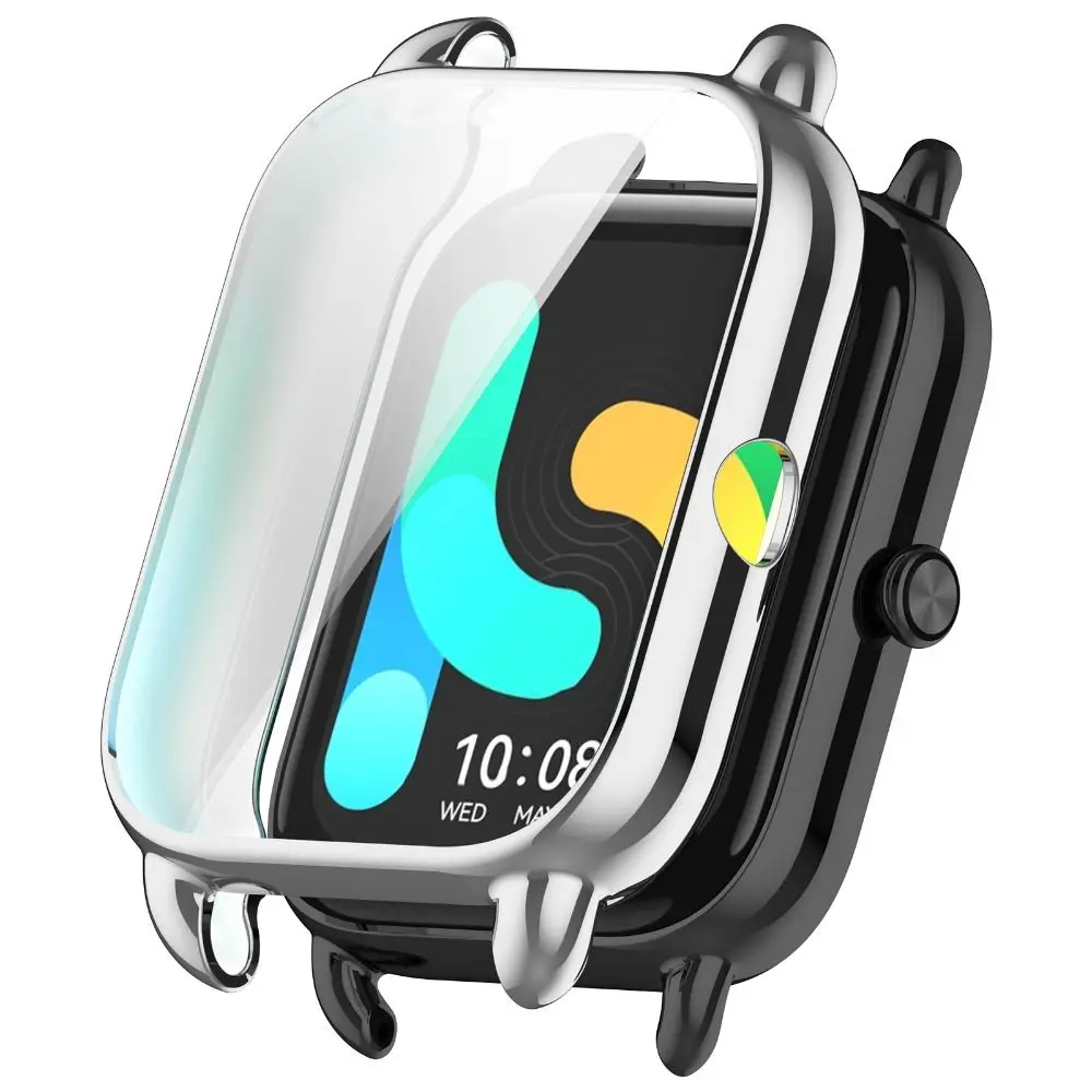 Casing TPU penutup penuh baru gelang jam tangan pintar pelindung layar cangkang pelindung Bumper lembut untuk HayLou RS4 Plus