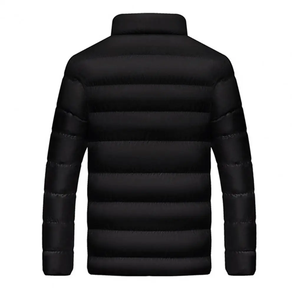 Manteau d'Hiver Doublé en Tissu Doux pour Femme, Veste Confortable en Coton à Col Montant avec Fermeture Éclair, Poches Latérales sulfpour la Chaleur