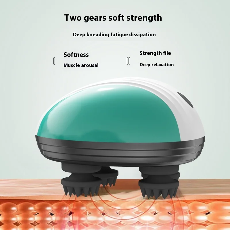 Electric Head Massager Scalp Massage Brush Pet Cat Dog Shoulder Deep Tissue Kneading Vibrating Silicone Hair Care Relaxation Spa view 3