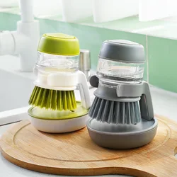 Dishwashing Brush With Soap Dispenser Household Cleaning Brush Soap Dispenser Kitchen Dishwashing Brush With Holder Hot Sale