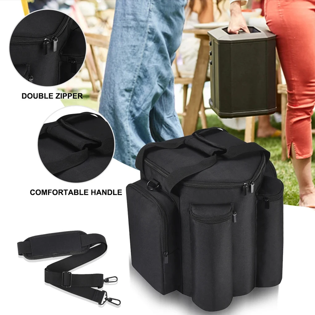 Bluetooth Speaker Carrying Bag Speaker Travel Case with Removable Shoulder Strap for S1 Pro S1 Pro Plus Black