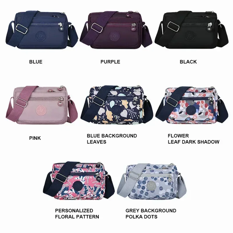 Korean Style Women Crossbody Bag Large Capacity Waterproof Shoulder Bags for Girls Multifunctional Outdoor Travel Bags