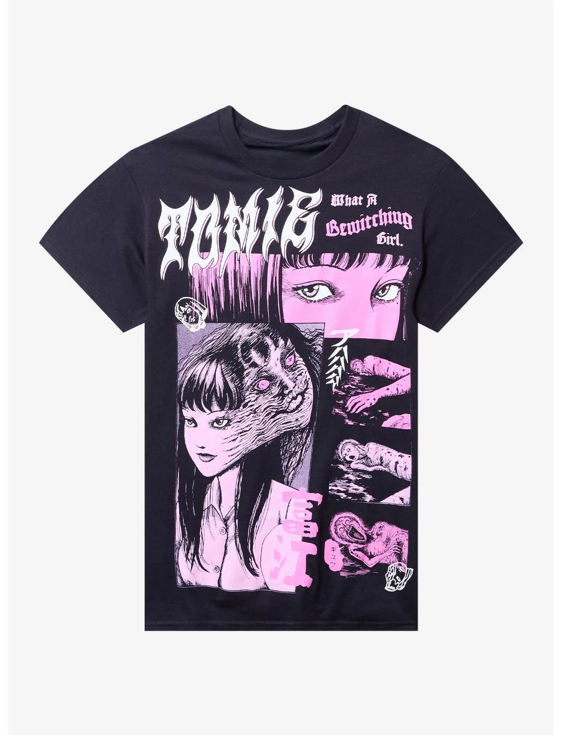 Rare Junji Ito Japanese Horror Comics Graphic Cotton T-shirt Unisex Summer Short Sleeve Fashion Brand Luxury Casual Vintage