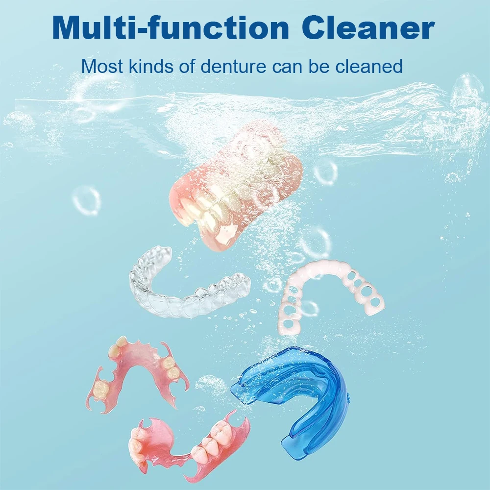 Ultrasonic Cleaner Jewelry Washing Machine for Glasses Makeup Brush Watches Dental Denture 47kHz High Frequency Ultrasonic Bath