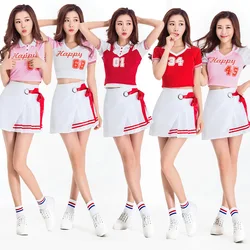 Sport Cheerleader Costume High School Girl Cheerleader Uniform Basketball Game Team Show Women Dress