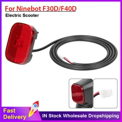 Fender Mudguard Taillight Stoplight Lamp for Ninebot F30D F40D Electric Scooter Rear Fenders Number License Plate Lights Parts