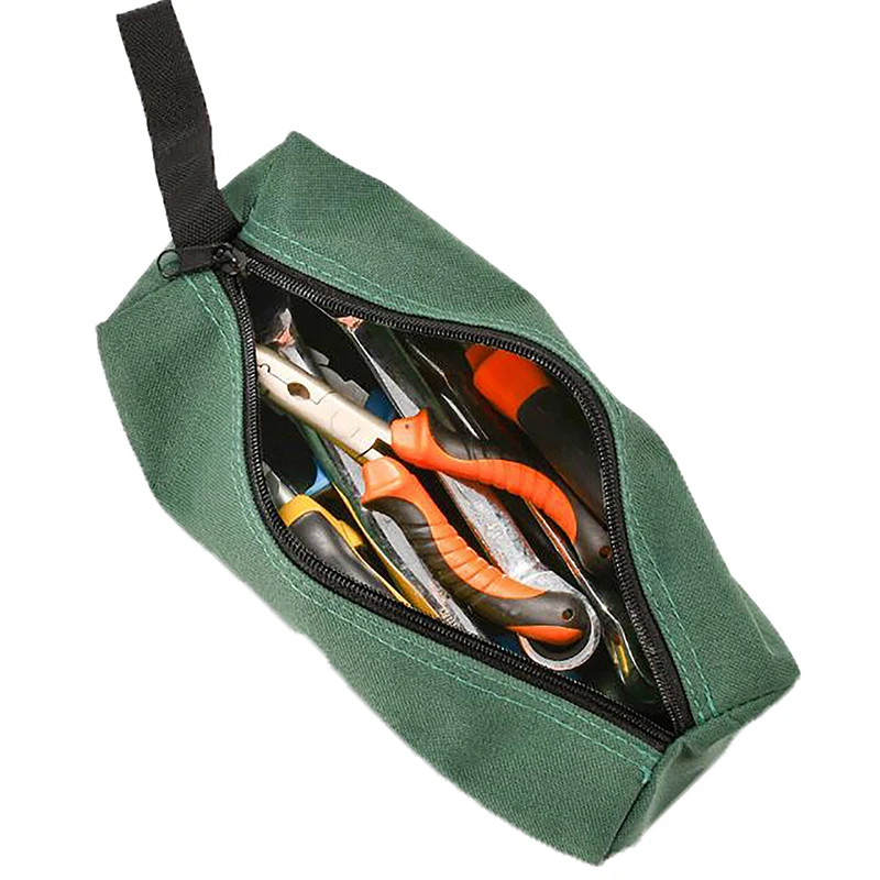 Bolsa de herramientas de mano, organizador de caja de instrumentos de lona impermeable, tornillos pequeños, clavos, broca de Metal, piezas de herramientas