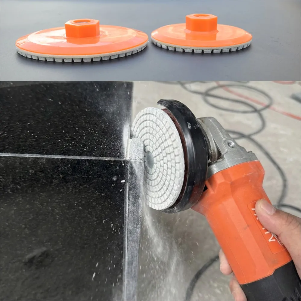 

Полировальная подушечка для влажной и сухой полировки, абразивный диск для шлифовки мрамора, гранита, бетона, шлифовки столешницы, 1 шт., 80/100 мм