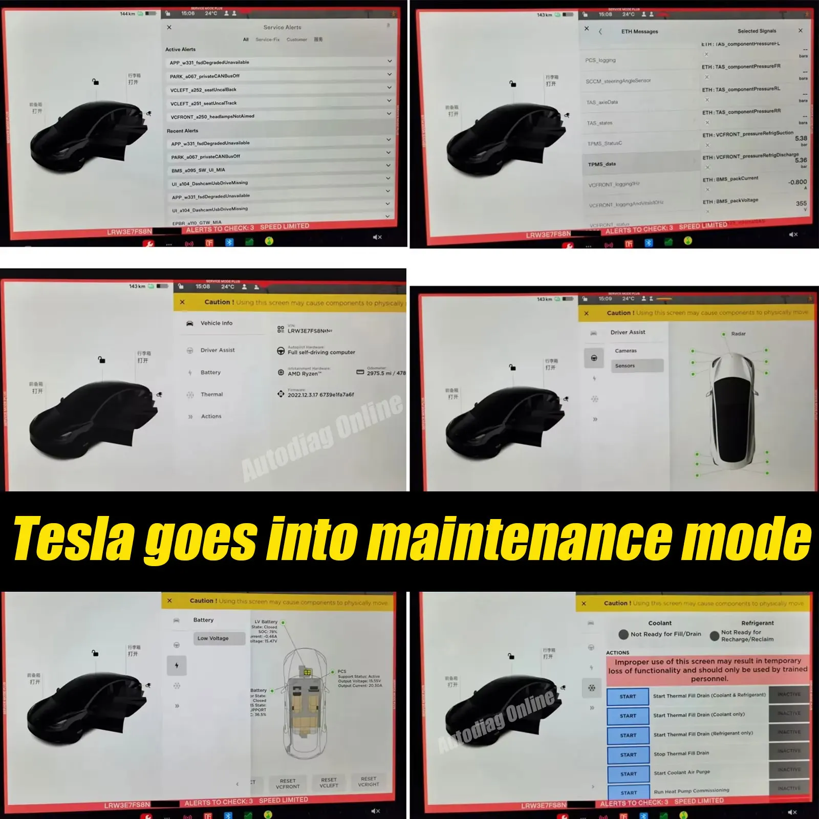 Ethernet-Kabel für Tesla Model 3/Y/X/S 1013230-00-A/1137658-00-C für Tesla Toolbox ENET Diagnoseadapter 26-Pin 20-Pin zu OBD2 – Detail 5