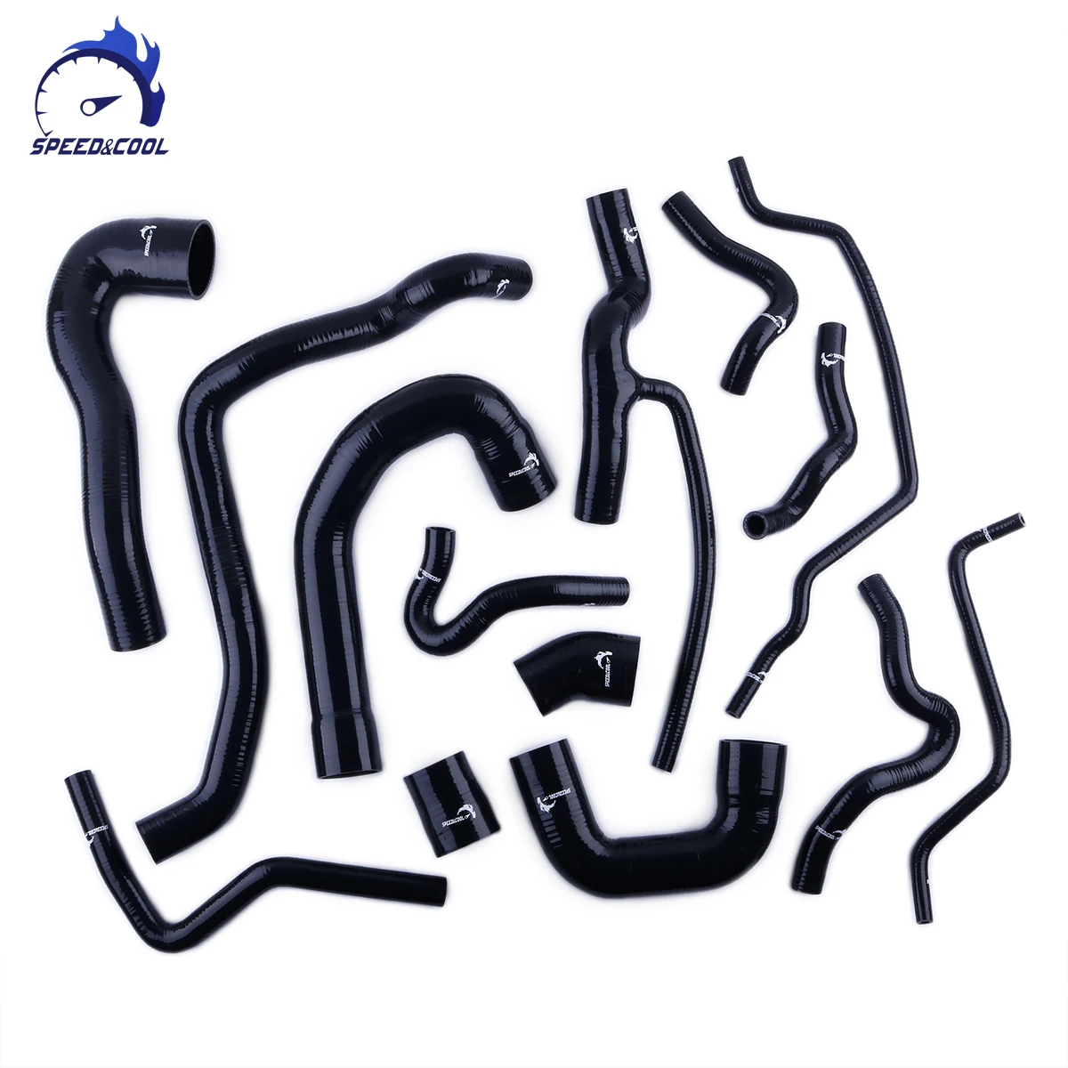 SPEED&COOL For 2003-2014 SAAB 9-3 9.3 B207 1.8T 2.0T Turbo Silicone Intercooler Radiator Coolant Hose Kit