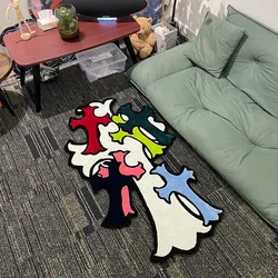 Carpet American Trendy Brand Irregular Household European and American Light Luxury Creative Bedside Bedroom Floor Mat