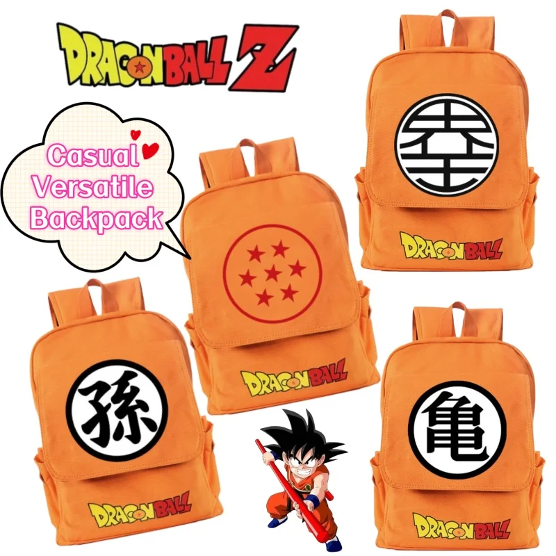 

Dragon Ball Son Goku Kame Sennin Creative Personality All-match Backpack Large Capacity Student Cartoon Cute Printed Backpack