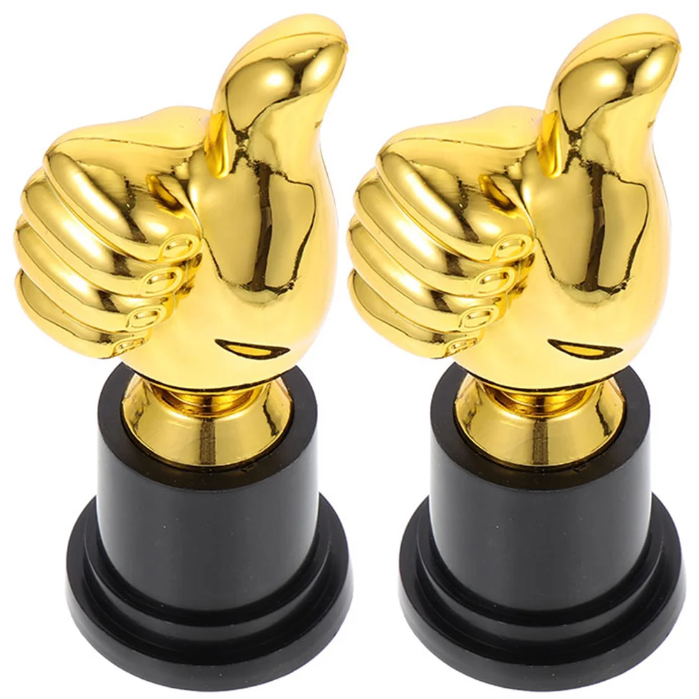 2 Pcs Kids Awesome Trophy Model for Sports Toy Creative Decor Cup Gold Children Competition