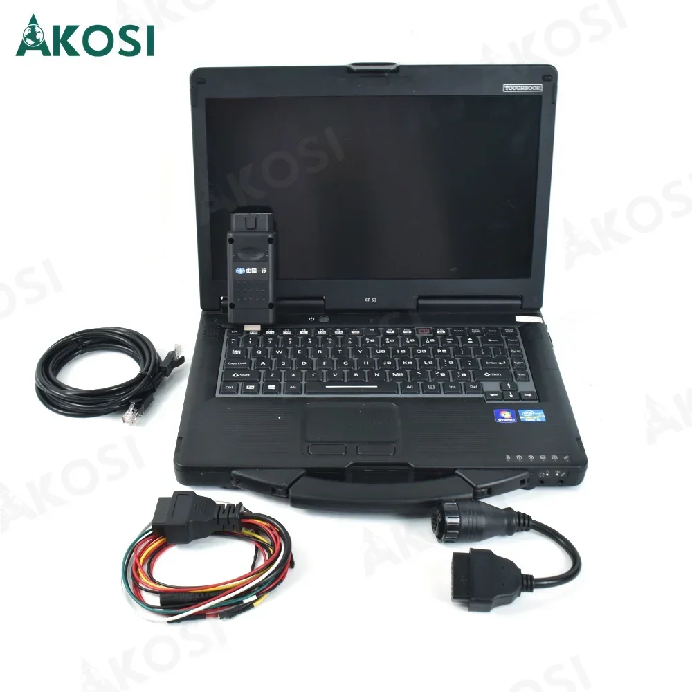 

Строительство для диагностического инструмента FAW, трансмиссия, промышленное тяжелое оборудование, блок управления ABS, сканер, инструмент + ноутбук CF53