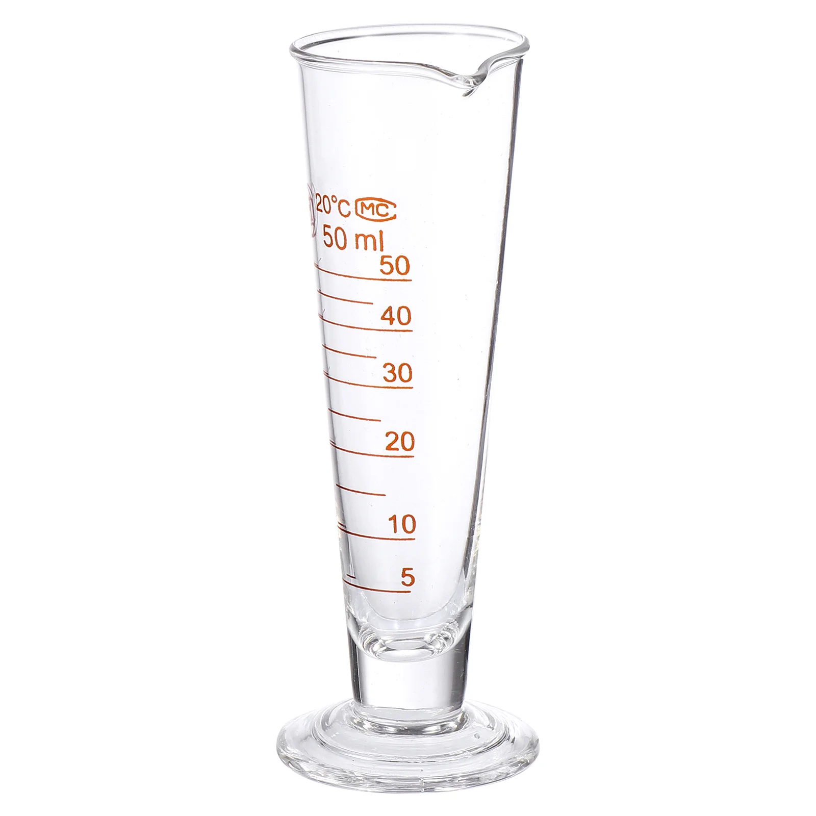 

1Pcs Glass Graduated Measuring Cylinder Thickened Wall Heat Resistant Round Container Laboratory Beaker