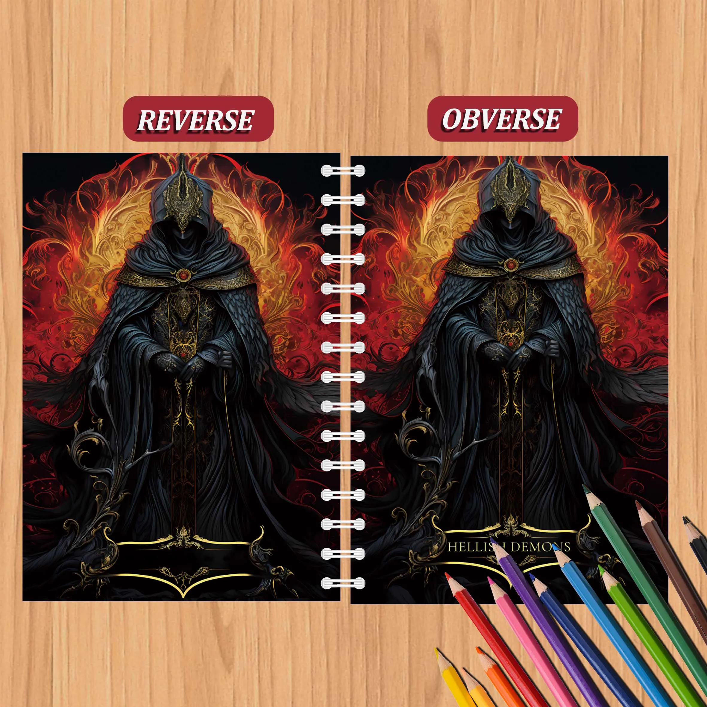 Hell Devil Graffiti Colouring Book Adult Picture Book Make Designs Of One's Own