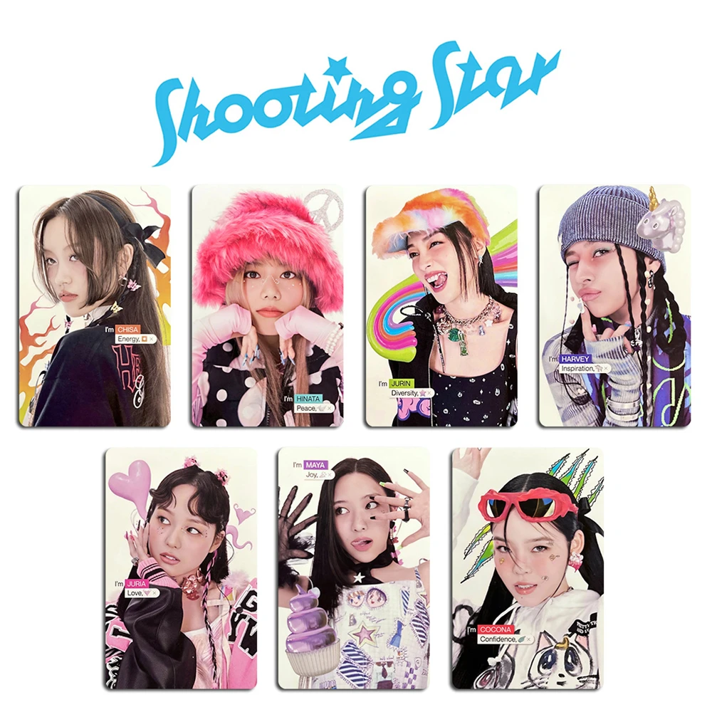 

7Pcs/Set KPOP XG Photocards Album SHOOTING STAR Postcards JURIN HINATA JURIA 2023 Season's Greetings LOMO Cards Fans Collection