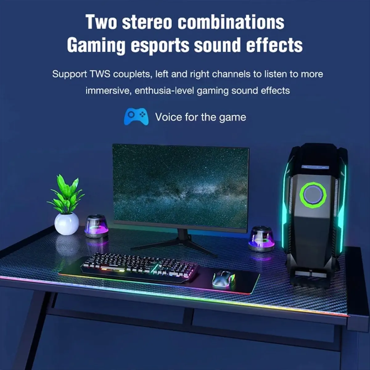 【lucky】 Magnetic Bluetooth Speaker with RGB Lighting,Mini Portable Sound Box,Wireless Phone Holder and Bluetooth Speaker Tower,B