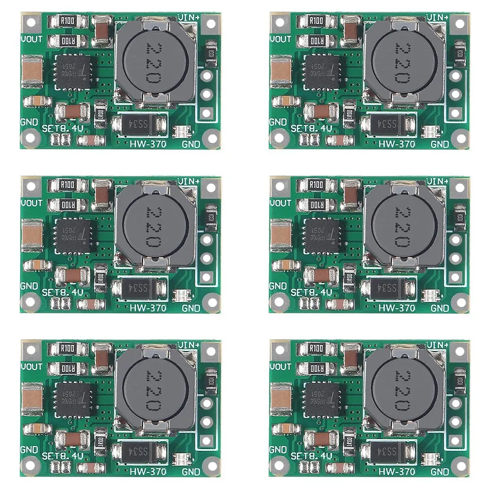 TP5100 Single Double Lithium Battery Charger Module Board, carregamento Management Power Supply, 4.2V 8.4V 2A, 6Pcs