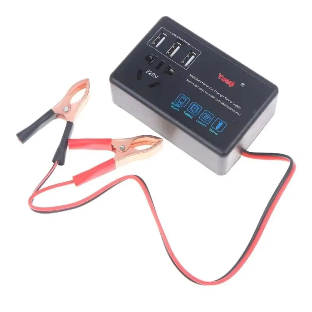 200W Car Power Inverter USB Port Voltage Conversion Vehicle-mounted Inverter DC 12V/24V To DC 220V Universal Car Charger