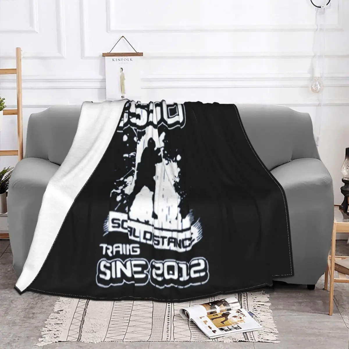 Cs Go Social Distance Training Since 2012 Funny Solid Color Sale Customized Designing Man Dj Throw Blanket