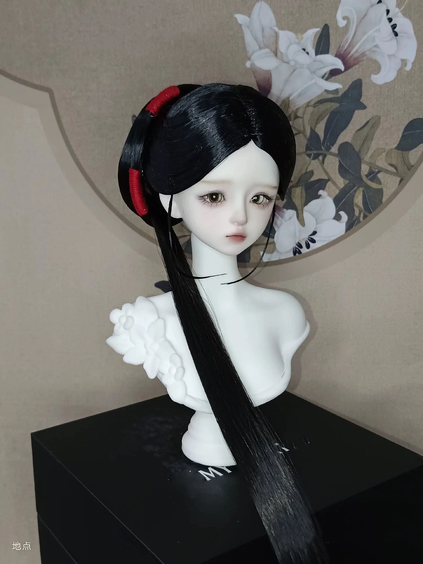 1/4 1/3 القديمة زي BJD شعر مستعار الصينية Hanfu الجنية الشعر الطويل الباروكات الرجعية ل BJD/SD MSD SD13 فتاة SSDF إكسسوارات دمي C2390