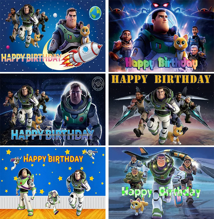 

Buzz Lightyear Backdrop for Birthday Party Decorations Buzz Lightyear Banner for Birthday Party Cake Table Decorations Decor