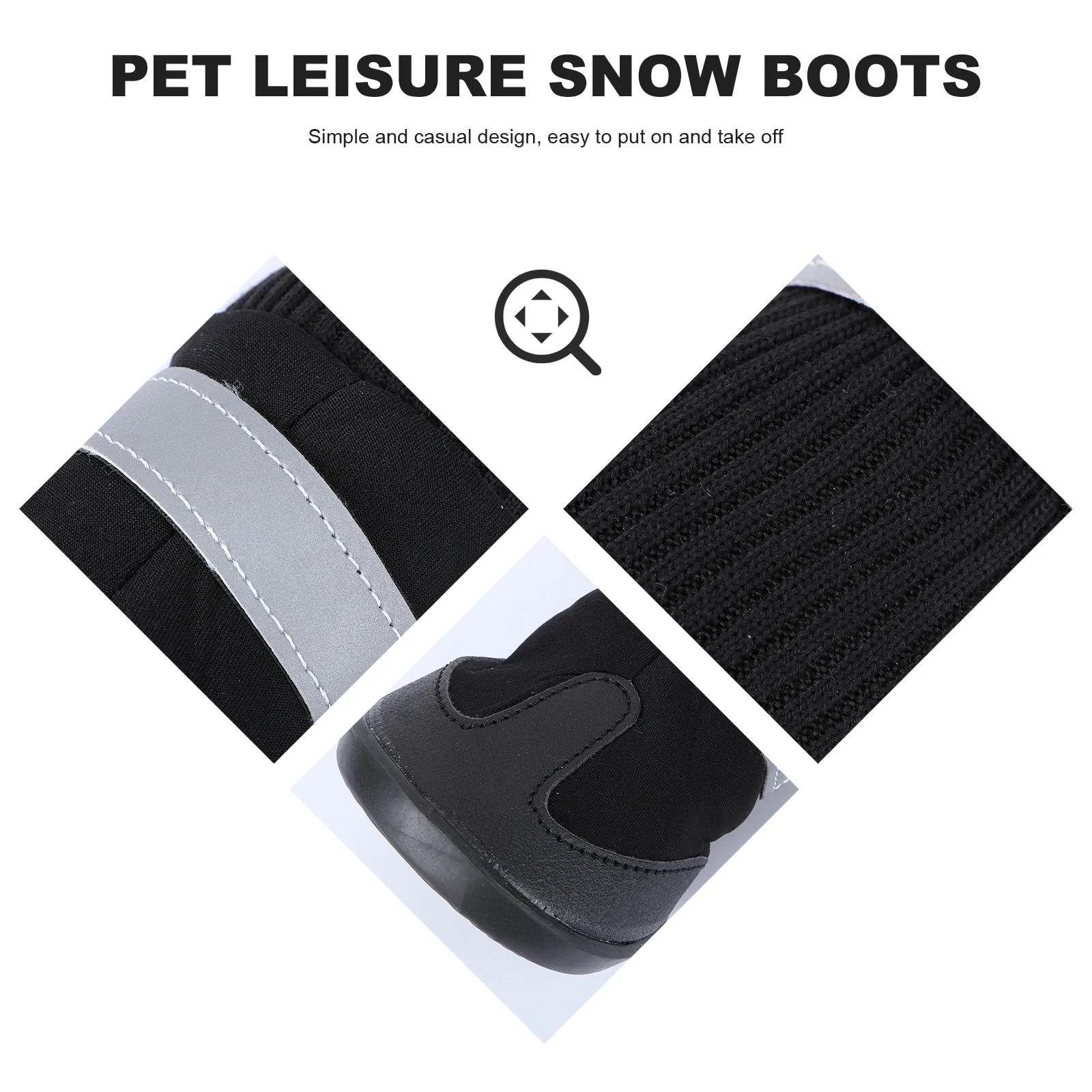 

4 Pcs Dog Shoes Covers Products Large Clothes Dogs Pet Winter Snow Boots