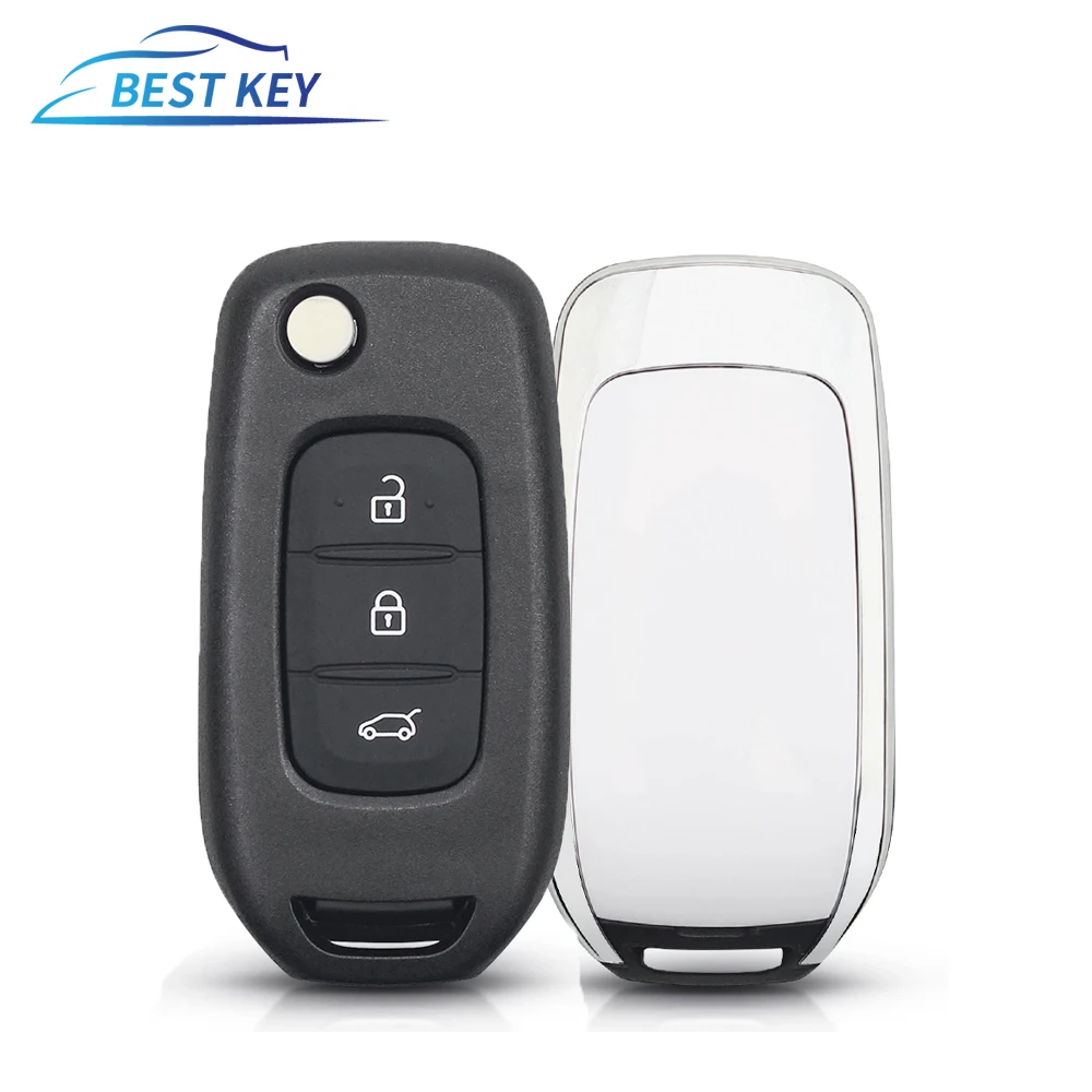 

BEST KEY 3 Buttons Case For Renault Captur Symbol Kadjar Kaptur (Russia) Megane 3 Remote Car Key Smart Shell Uncut