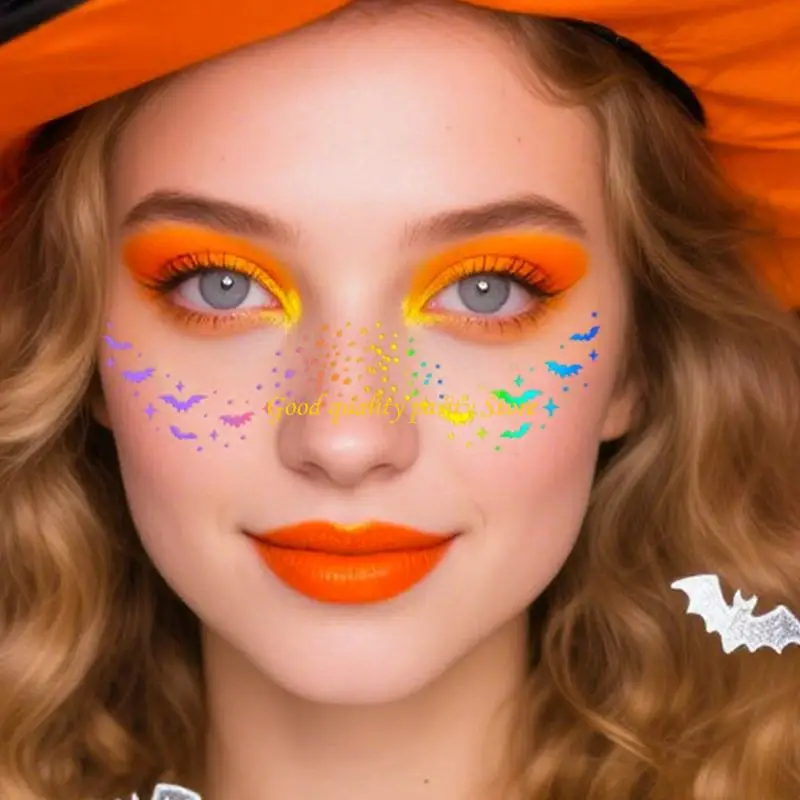 ملصقات النمش المزيفة المؤقتة M4YA، تصميم واقعي صديق للبشرة، وشم وجه مقاوم للماء لحفلات الهالوين #5