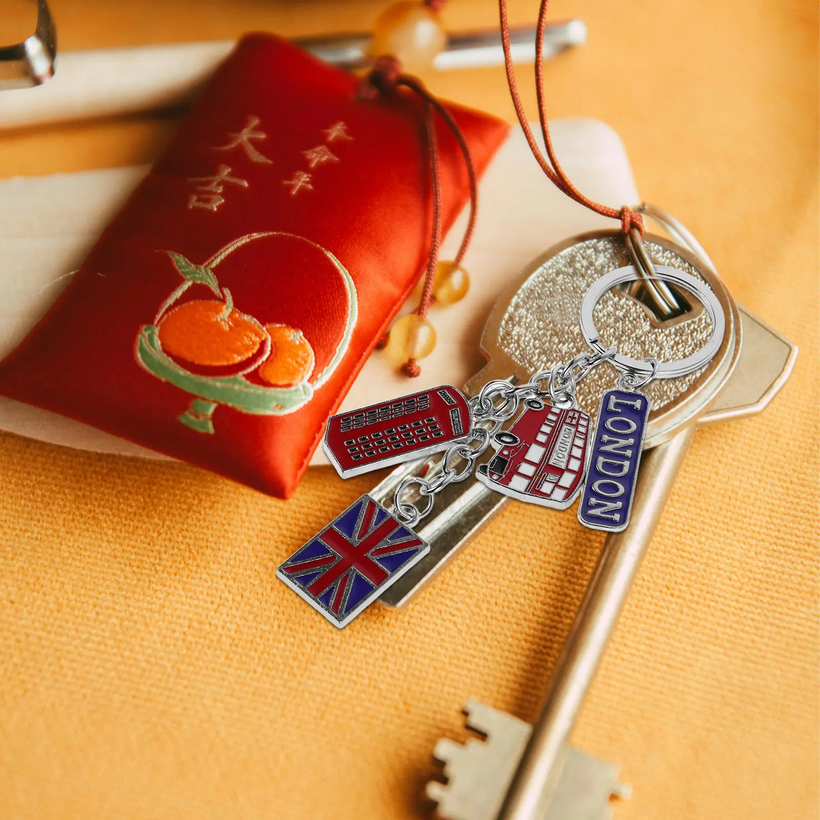 Travel Accessories London - 5Pcs 영국 키체인 런던 기념품 영국