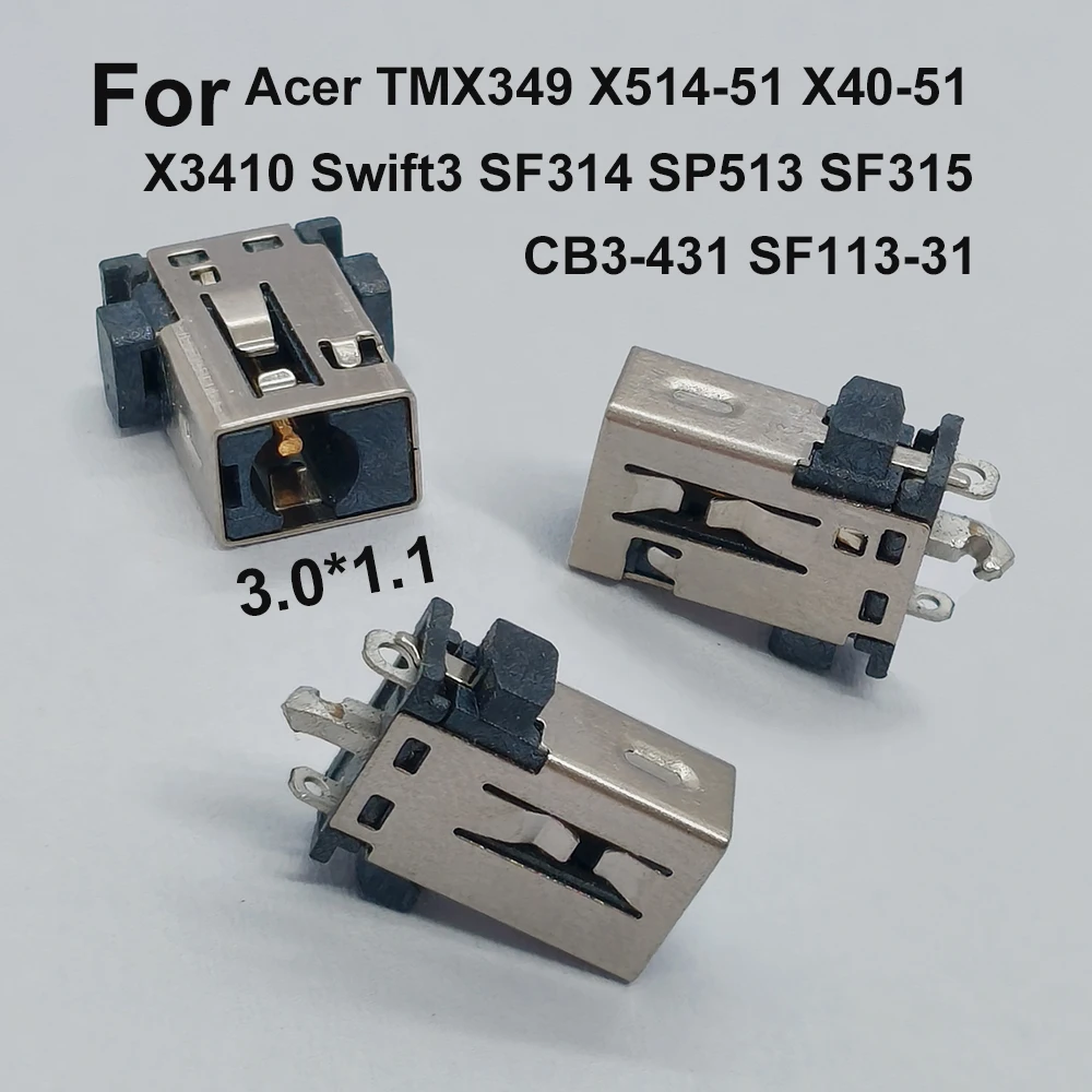 1Pcs For Acer TMX349 X514-51 X40-51 X3410 Swift3 SF314 SP513 SF315 CB3-431 SF113-31 Laptop DC Power Jack Replacement Part