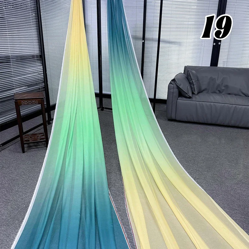 Шифоновая ткань шириной с градиентом шириной 150 см, сделай сам, юбка в древнем стиле, ткань ханьфу, домашний и уличный свадебный фон, материал декора