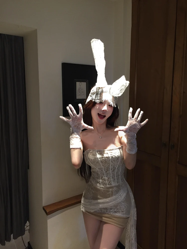 

Сексуальный кружевной волокнистый ремень Dr, костюм на Хэллоуин с вырезом на одно плечо, юбка с высокой талией для свиданий и повседневной носки