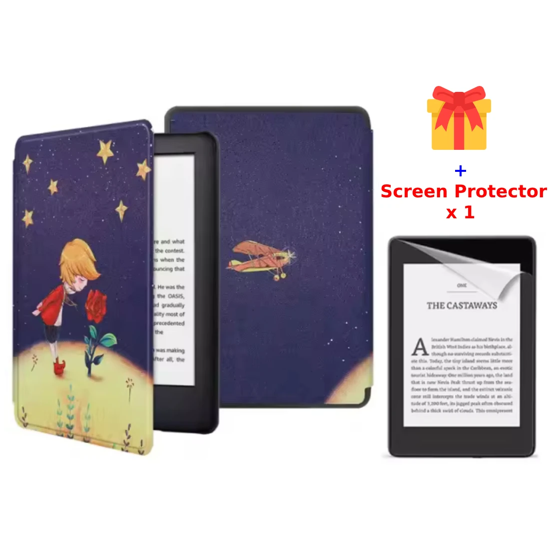 For Kindle Voyage Case 2014 NM460GZ PU Leather Cover Book Case