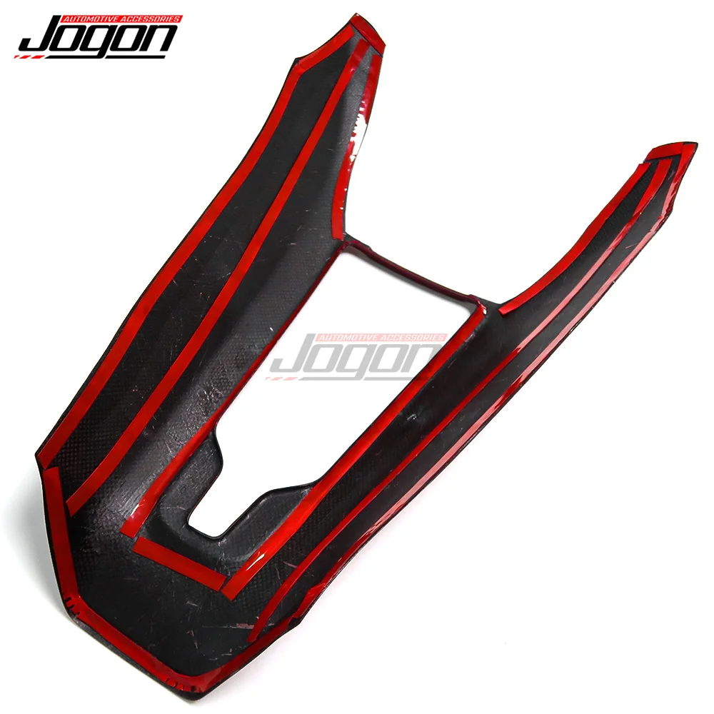 For Corvette C8 Z51 Z06 Stingray 2020-2024 Wireless Charger Cover Trim Sticker Red Carbon Fiber Car Accessories