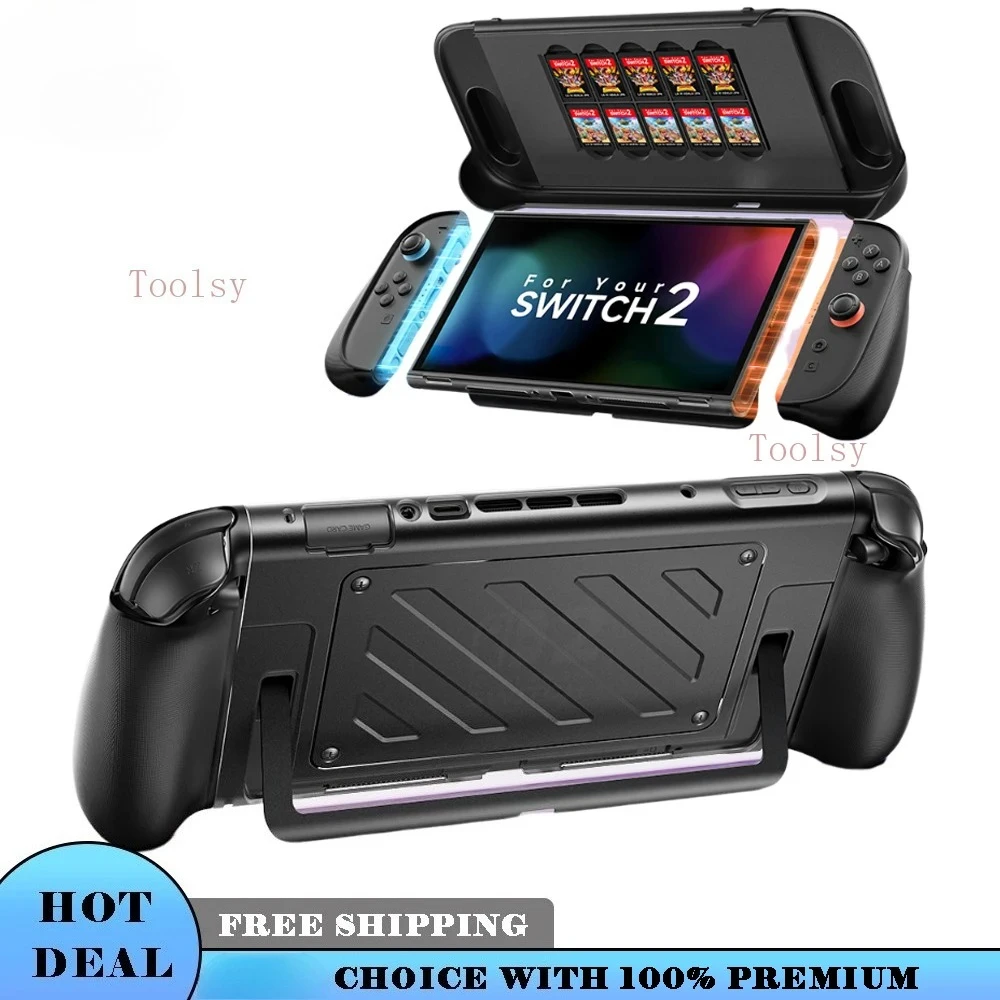 

Защитный чехол на весь корпус для Switch 2 NS2, противоударный передний чехол, устойчивый к падениям, игровые аксессуары NS2