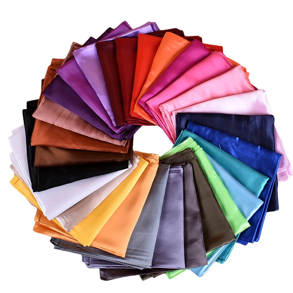 Sciarpa da donna in seta 2022 nuovo di zecca morbido e leggero Bandana foulard eleganti accessori in Chiffon fascia solida moda