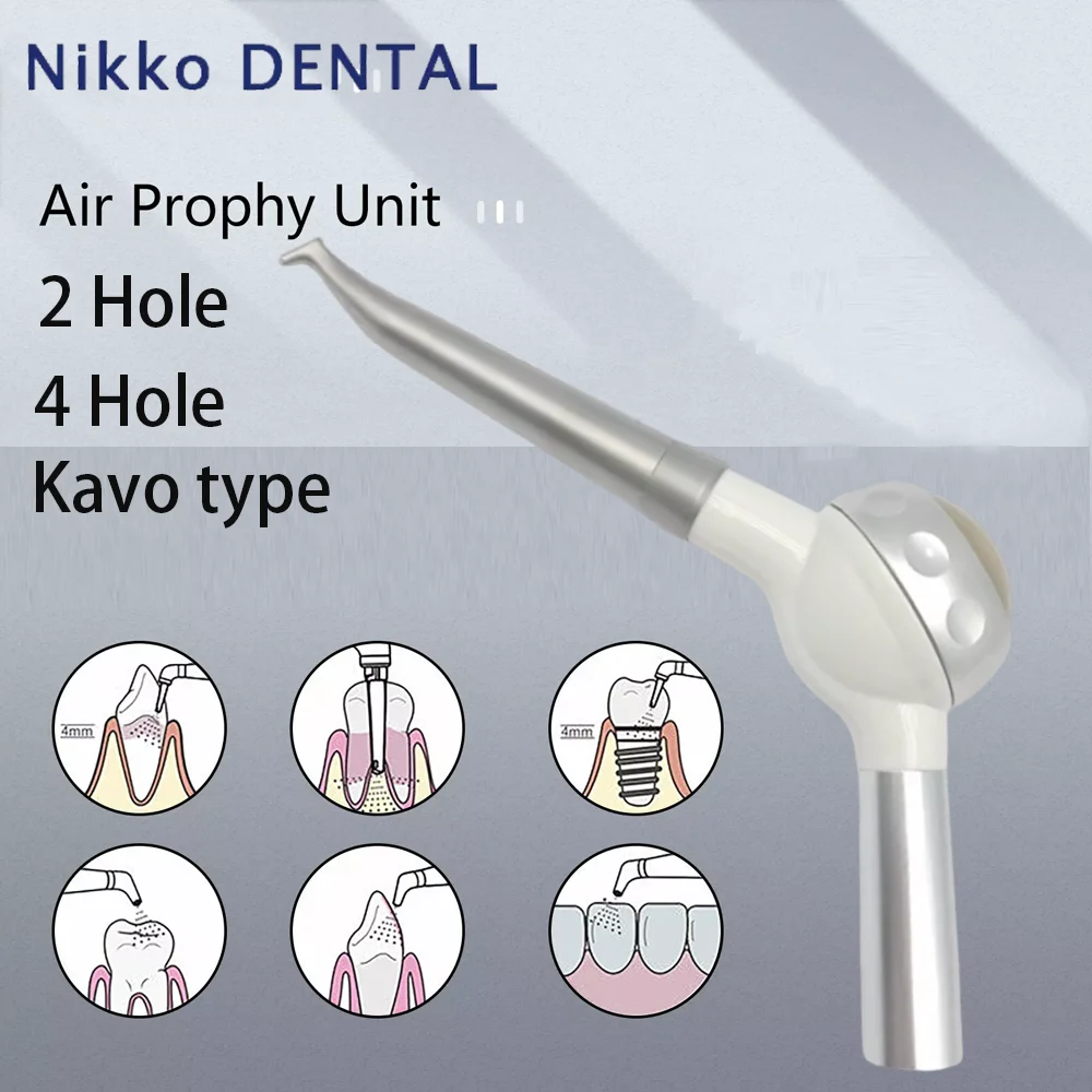 

Dental Air Prophy Unit Teeth Whitening Spary Polisher Air Flow Sandblaster Polisher Jet Intraoral Sandblasting Gun 2/4 Kavo type