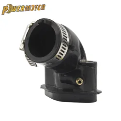 Motorcycle Carburetor Adapter Inlet Intake For GY6 50 80 100 Universal ATV Karting Carburetor Inlet Intake Pipe Dirt Bike