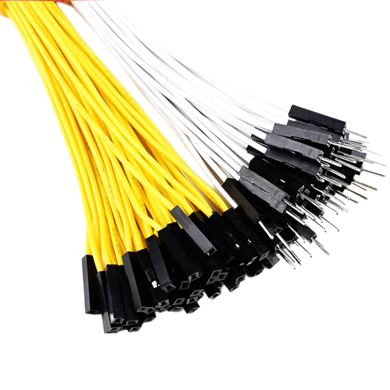 10pcs 20cm colored breadboard DuPont Cable Arduino cable 2.54mm male/female jumper 26AWG cable DIY Electronics 1P connectors