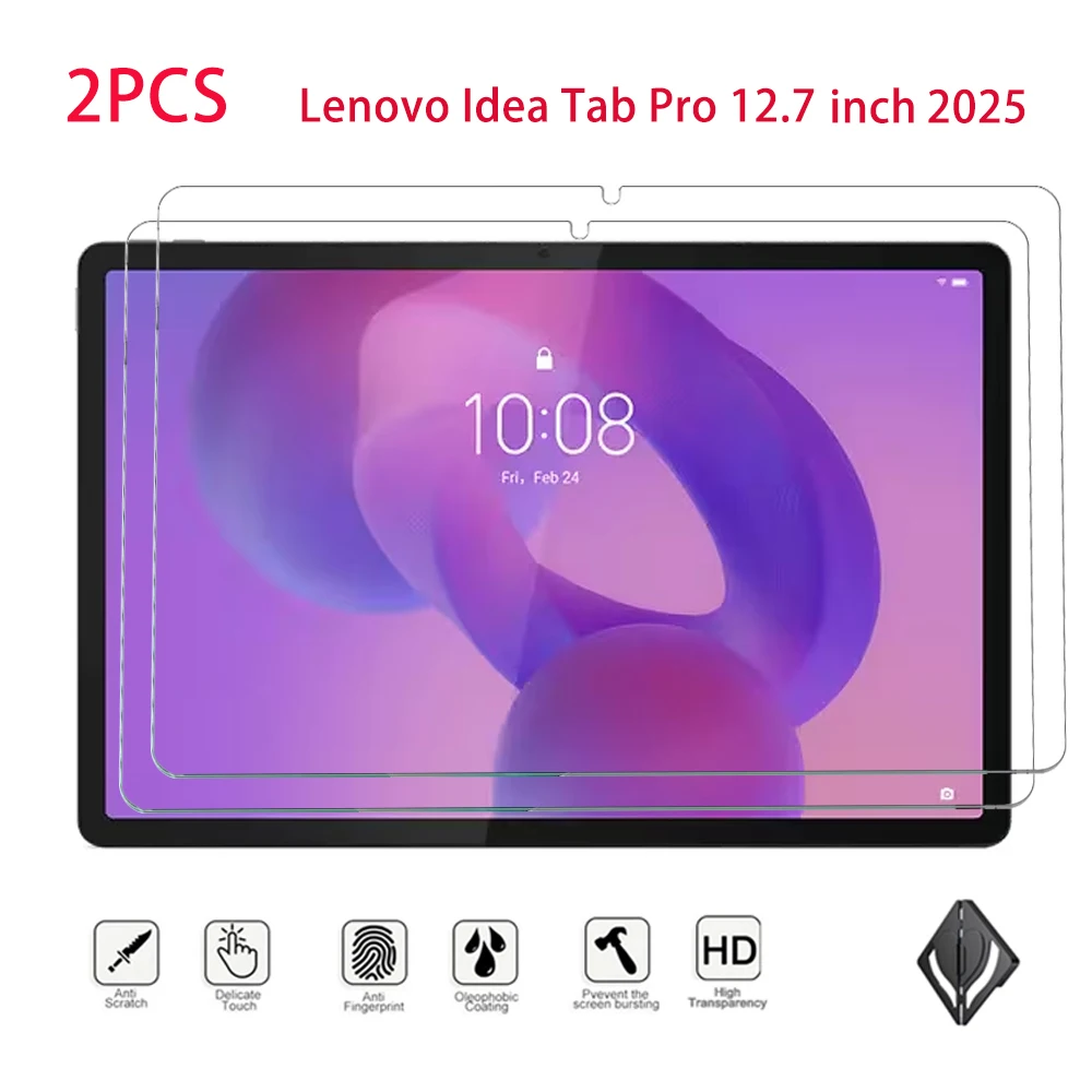 

2 шт. Защитное стекло из закаленного стекла для Lenovo Idea Tab Pro 12,7 дюйма 2025 пленка стекло прозрачное закаленное стекло высокой четкости