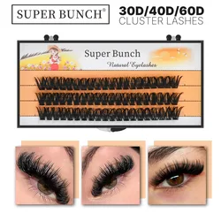 Super Bunch Super Thick 30D/40D/60D/80D Classic Style Individual DIY Silk Mink Eyelashes Handmade False Eyelash Bundles Cilios