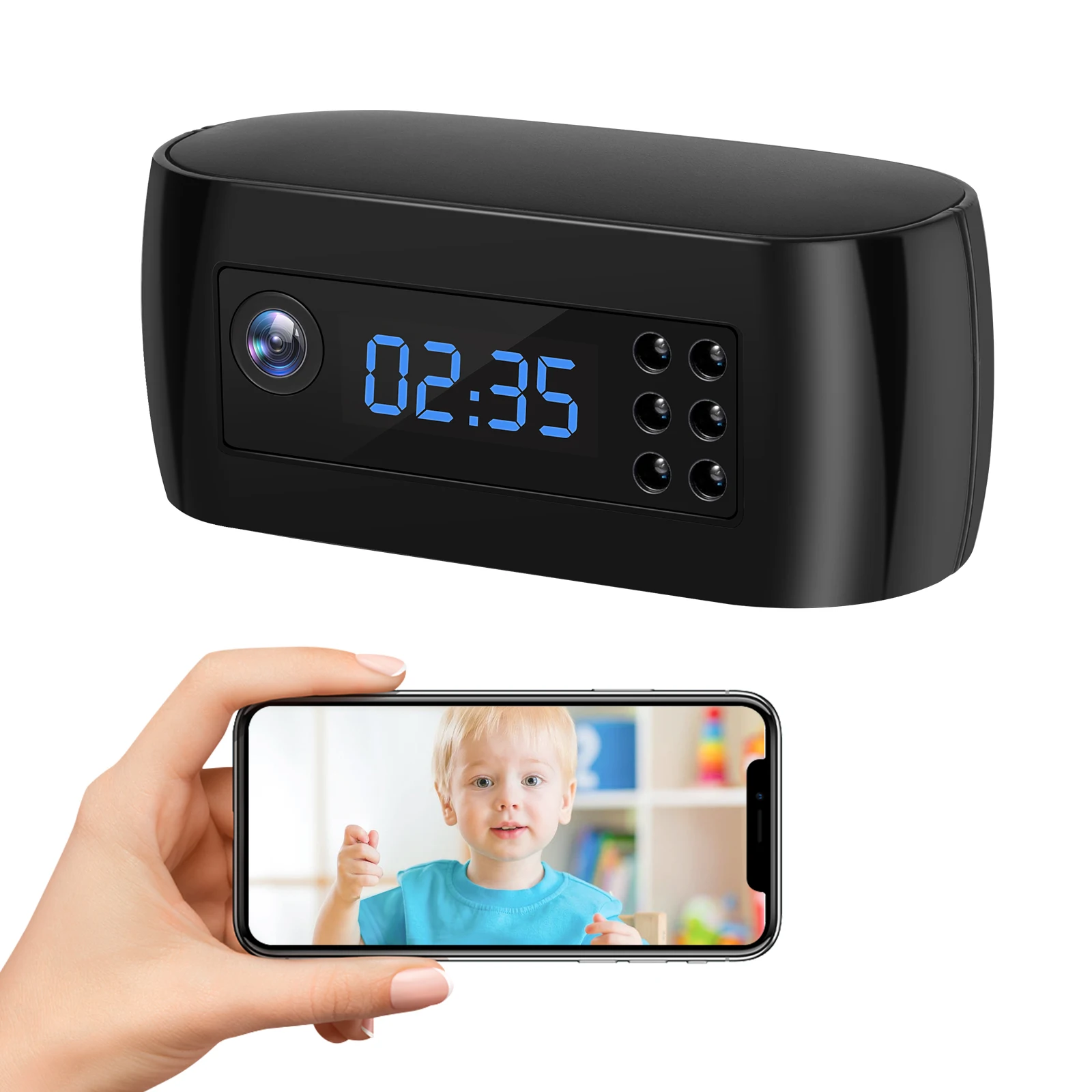 

Full HD 4K Mini Wifi Camera Wireless Control IR Night Vision Home Surveillance Monitor Video Camcorder wifi mini clock camera