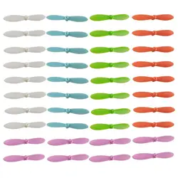 40pcs Propeller Airscrew Backup Propellers for Cheerson CX 10 Mini Drone Quadcopter Helicopter Accessory Multicolor