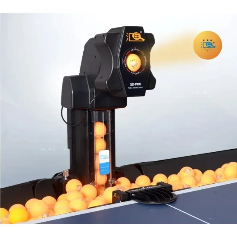 HUI PANG S8PRO remote auto high level entertainment table tennis 40+ ball machines club training ping pong robot