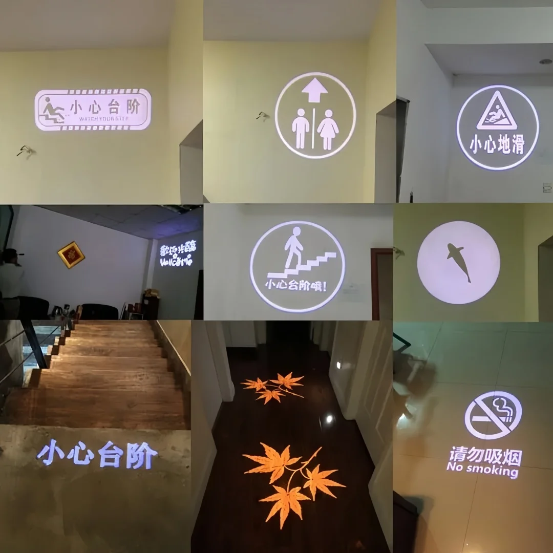 Customs Glass Gobo LOGO Film For E27 Design Project Light Lamp Advertising Store Sign Room Number Welcome