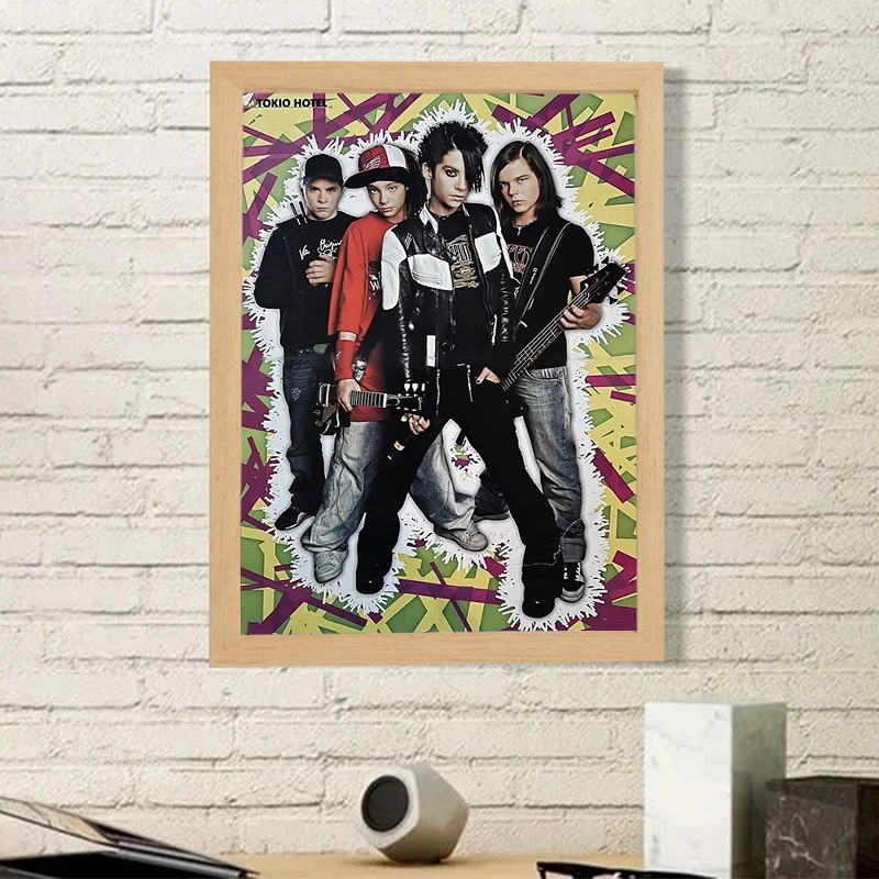 Tokio Hotel Paintings for Bedroom Pop Music Poster Band Wall Decoration Painting Home Decorations Canvas Room Decor Art Posters