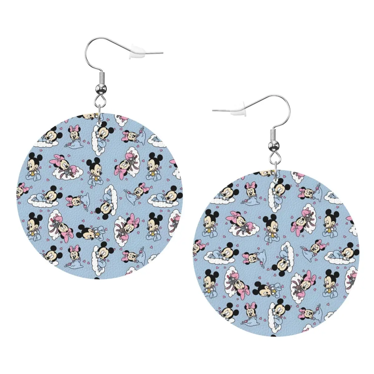 

Милые серьги-подвески с Минни в мультяшном стиле, кожаные серьги для женщин, модные, на День святого Валентина